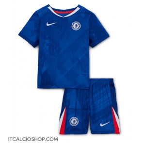 Chelsea Prima Maglia Bambino 2025-26 Manica Corta (+ Pantaloni corti)